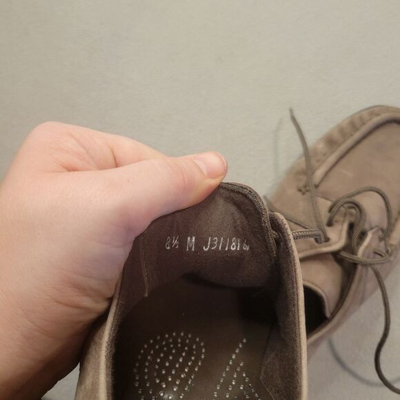 SAS Petra Lace up Loafer Moccasin Shoes Brown Size 8.5 M Leather - Picture 5 of 5